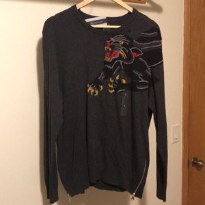 INC Gray Panther Sweater Size: L